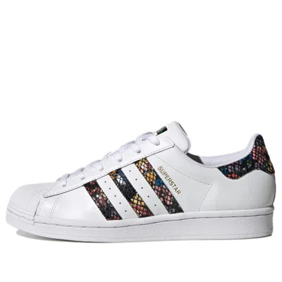 Adidas Originals (wmns) Adidas Superstar 'floral Twist Stripes' In White