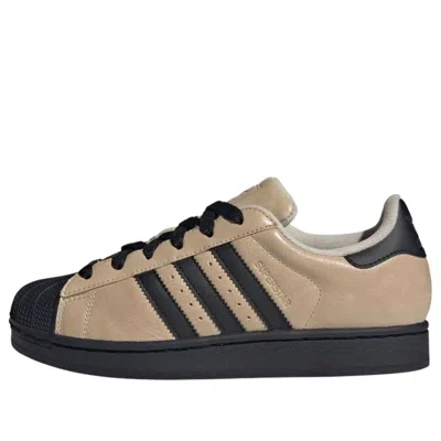 Adidas Originals (wmns) Adidas Superstar Ii 'crystal Linen Beige Black' In Neutral