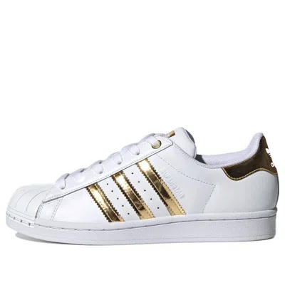 Adidas Originals (wmns) Adidas Superstar Metal Toe 'white Gold Metallic'