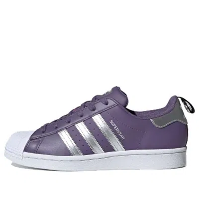 Adidas Originals Womens  Superstar In Tech Purple/silver Metallic/white