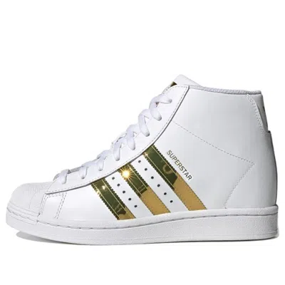 Adidas Originals (wmns) Adidas Superstar Up 'white Gold Metallic'