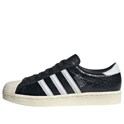 Adidas Originals (wmns) Adidas Superstar Vintage 'black White Croc' In Multi