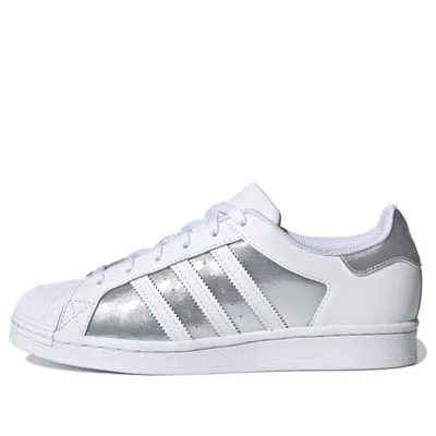 Adidas Originals (wmns) Adidas Superstar 'white Silver Metallic' In Multi