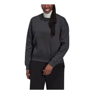 Adidas Originals (wmns) Adidas Sweatshirt 'grey' In Black