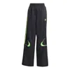 Adidas Originals (wmns) Adidas Teamgeist Oversized Track Pants 'black Signal Green' In Multi