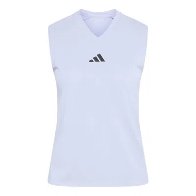 Adidas Originals (wmns) Adidas Tennis Climacool Match Tank Top Asia Sizing 'violet Tone' In White