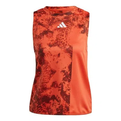 Adidas Originals (wmns) Adidas Tennis Paris Heat.rdy Match Tank Top Asia Sizing 'red' In Orange