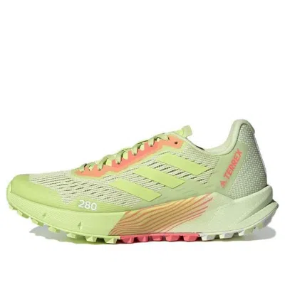Adidas Originals Womens Adidas Terrex Agravic Flow 2.0 Trail In White/linen Green/gum