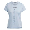 Adidas Originals (wmns) Adidas Terrex Agravic Trail Running Tee 'light Blue'