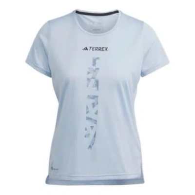 Adidas Originals (wmns) Adidas Terrex Agravic Trail Running Tee 'light Blue'