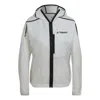 Adidas Originals (wmns) Adidas Terrex Agravic Windweave Windbreaker Asia Sizing 'white Black' In Gray