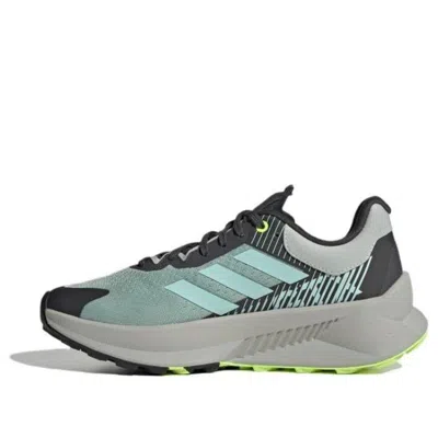 Adidas Originals (wmns) Adidas Terrex Soulstride Flow Gtx Shoes 'wonder Silver Semi Flash Aqua Lucid Lemon'