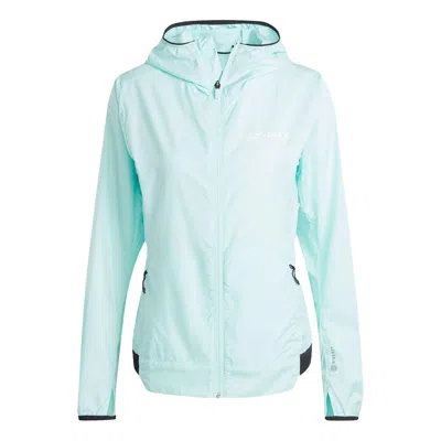 Adidas Originals (wmns) Adidas Terrex Xperior Windweave Jacket 'turquoise' In Multi