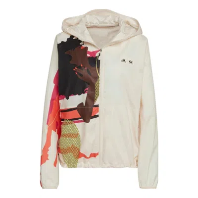 Adidas Originals (wmns) Adidas Thebe Magugu Fast Running Jacket 'beige' In Neutral