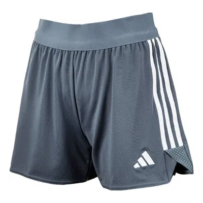 Adidas Originals (wmns) Adidas Tiro 23 League Shorts 'grey White' In Blue