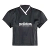 Adidas Originals (wmns) Adidas Tiro Colorblock Crop T-shirt 'black'