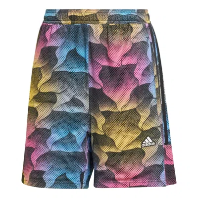 Adidas Originals Womens Adidas Tiro Print Mesh Summer Shorts In Black/multicolor