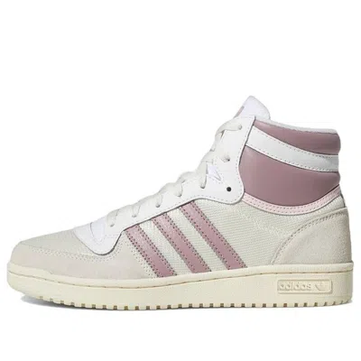 Adidas Originals (wmns) Adidas Top Ten Rb 'white Magic Mauve' In Red