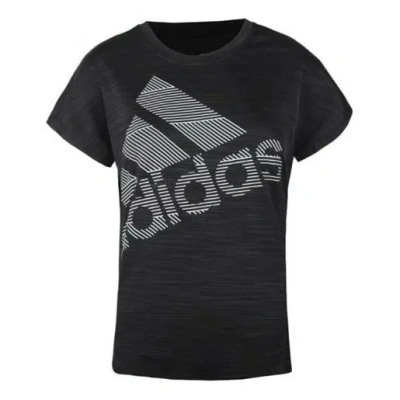 Adidas Originals (wmns) Adidas Training Sports Round Neck Short Sleeve 'black'
