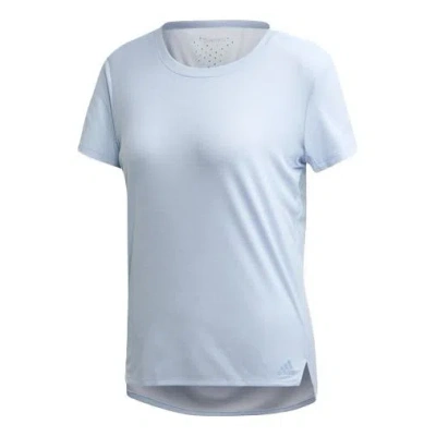 Adidas Originals (wmns) Adidas Training Sports Round-neck Short-sleeve Tee Blue