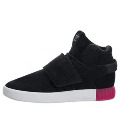 Adidas Originals (wmns) Adidas Tubular Invader Strap 'black White Red' In Multi