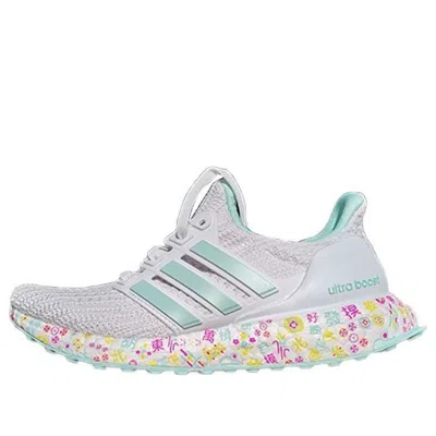 Adidas Originals (wmns) Adidas Ultra Boost White/green In Gray