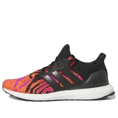 Adidas Originals (wmns) Adidas Ultraboost 1.0 'black Solar Red Flames' In Multi