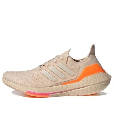 Adidas Originals (wmns) Adidas Ultraboost 21 'halo Ivory Ultra Pop' In White