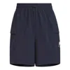 Adidas Originals (wmns) Adidas Verbiage Shorts 'navy' In Blue