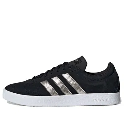 Adidas Originals (wmns) Adidas Vl Court 2.0 'black Platinum Metallic'