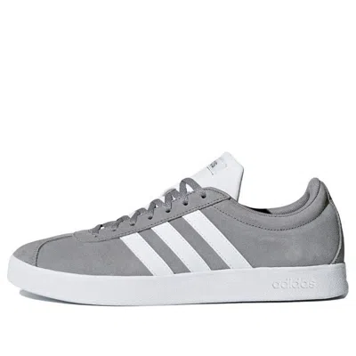 Adidas Originals (wmns) Adidas Vl Court 2.0 'grey White' In Gray