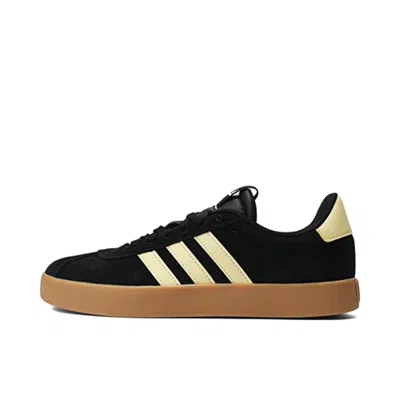 Adidas Originals (wmns) Adidas Vl Court 3.0 'black Yellow Tan'