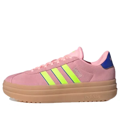 Adidas Originals (wmns) Adidas Vl Court Bold 'pink Spark Lucid Lemon'