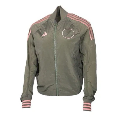 Adidas Originals (wmns) Adidas Vrct Jk Woven Jacket In Brown