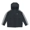 Adidas Originals (wmns) Adidas W 3st Puff Jkt Double Layer Knit Zipper Pocket Hooded Down Jacket Black