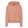 Adidas Originals (wmns) Adidas W Dk Fz Hd Drawstring Hooded Jacket Pink Red In Multi