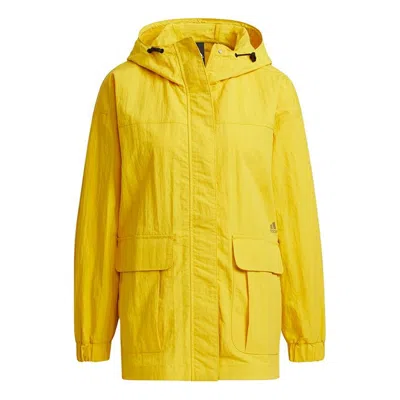 Adidas Originals (wmns) Adidas W Prsve Fz Jkt Sports Hooded Jacket Yellow