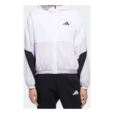 Adidas Originals (wmns) Adidas Wb Color Hooded Zipper Tatting Jacket White