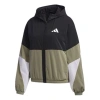 Adidas Originals (wmns) Adidas Wb Color Jacket Black-green In Multi