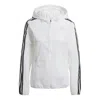 Adidas Originals (wmns) Adidas Windbreaker Jacket 'white' In Gray