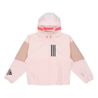 Adidas Originals (wmns) Adidas W.n.d. Colorblock Sports Hooded Jacket Pink Red