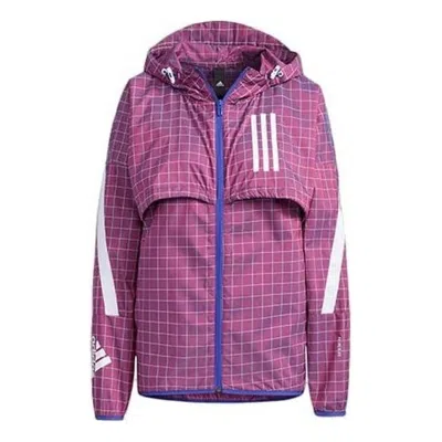 Adidas Originals (wmns) Adidas W.n.d. Jacket 'red White' In Multi