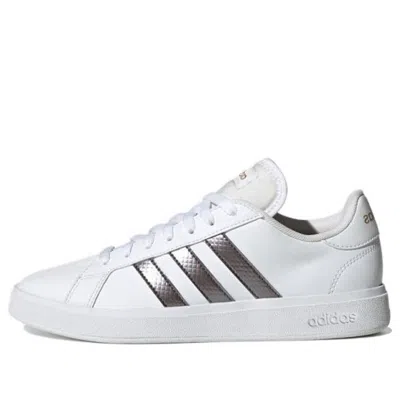 Adidas Originals (wmns) Adidas Wnns Neo Grand Court 'white Silver' In Multi