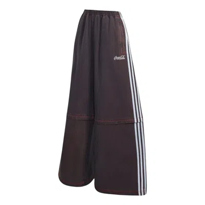 Adidas Originals (wmns) Adidas X Coca-cola Adilenium Firebird Denim Track Pants Asia Sizing 'black' In Brown
