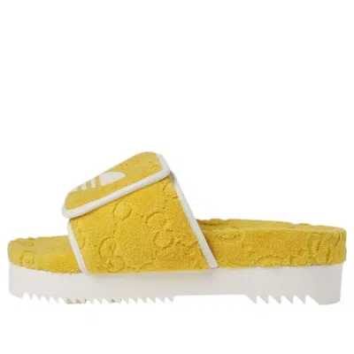 Adidas Originals (wmns) Adidas X Gucci Gg Platform Sandal 'yellow'