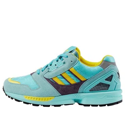 Adidas Originals (wmns) Adidas X Gucci Zx 8000 'aqua Blue Yellow Brown'