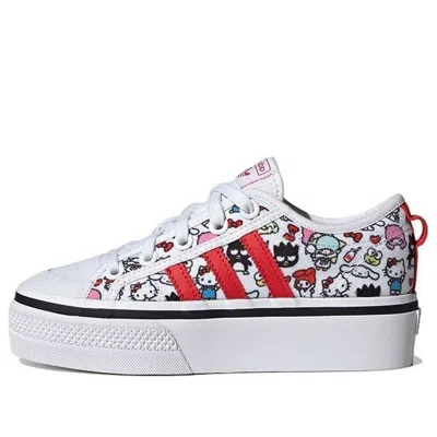 Adidas Originals (wmns) Adidas X Hello Kitty Nizza Platform 'white' In Multi