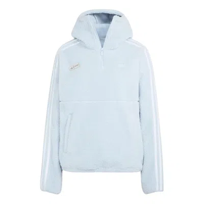 Adidas Originals X Jennie Adiluna Season 2 Fleece Half-zip Hoodie In Blue