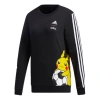 Adidas Originals (wmns) Adidas X Pokemon Logo Printing Round-neck Swea Black