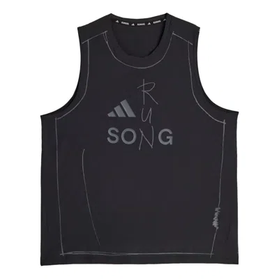 Adidas Originals Sftm Adi365 Logo-print Tank Top In Black